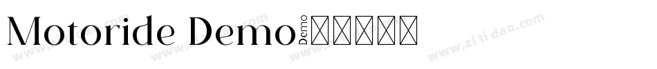 Motoride Demo字体转换